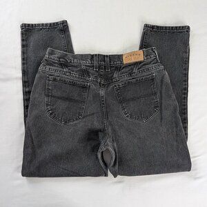 VTG Lee Riders Black Denim High Rise Tapered Leg 90s Mom Jeans Whimsygoth